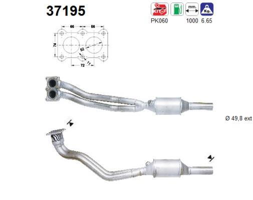 Catalyseur (Pot catalytique) AS ref. 37195