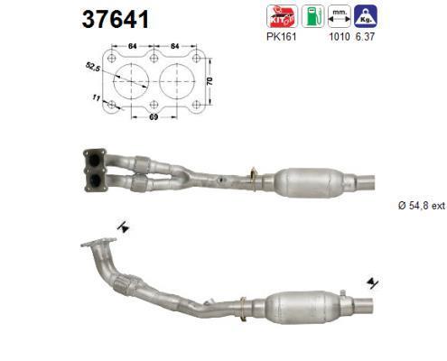 Catalyseur (Pot catalytique) AS ref. 37641
