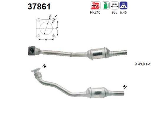 Catalyseur (Pot catalytique) AS ref. 37861