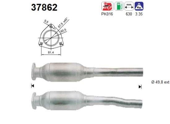 Catalyseur (Pot catalytique) AS 37862