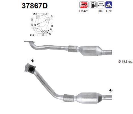 Catalyseur (Pot catalytique) AS ref. 37867D