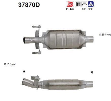 Catalyseur (Pot catalytique) AS ref. 37870D
