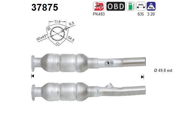 Catalyseur (Pot catalytique) AS 37875