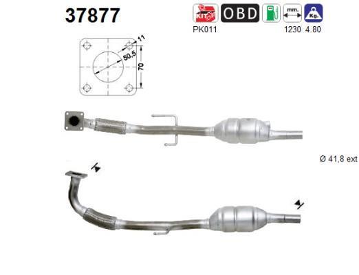 Catalyseur (Pot catalytique) AS ref. 37877