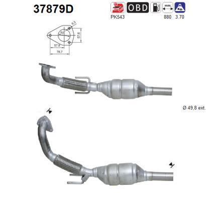 Catalyseur (Pot catalytique) AS ref. 37879D