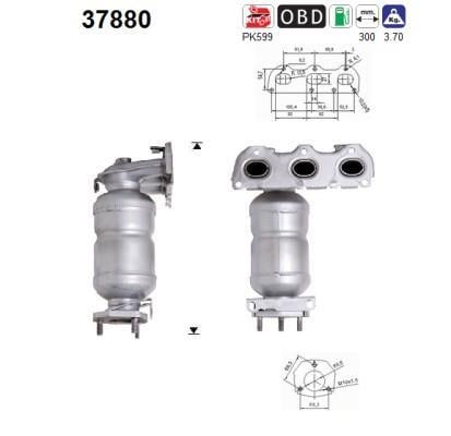 Catalyseur (Pot catalytique) AS ref. 37880
