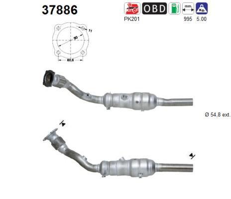 Catalyseur (Pot catalytique) AS 37886