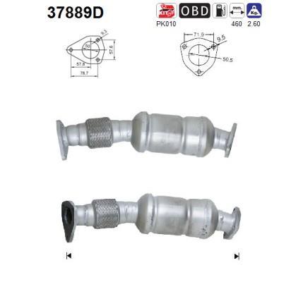 Catalyseur (Pot catalytique) AS ref. 37889D