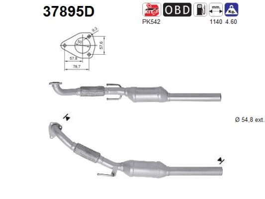 Catalyseur (Pot catalytique) AS ref. 37895D