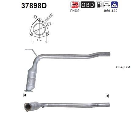 Catalyseur (Pot catalytique) AS ref. 37898D