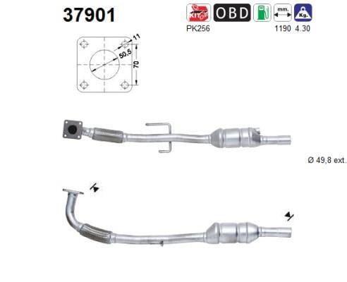 Catalyseur (Pot catalytique) AS 37901