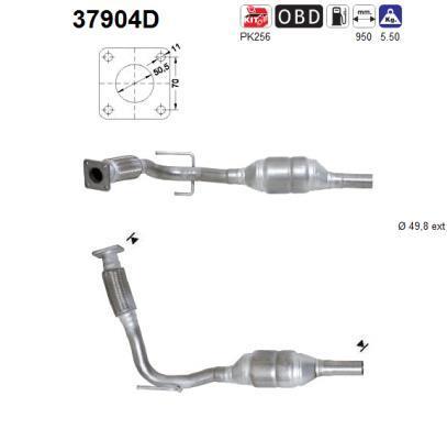 Catalyseur (Pot catalytique) AS ref. 37904D