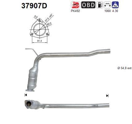 Catalyseur (Pot catalytique) AS ref. 37907D