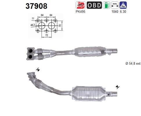 Catalyseur (Pot catalytique) AS ref. 37908
