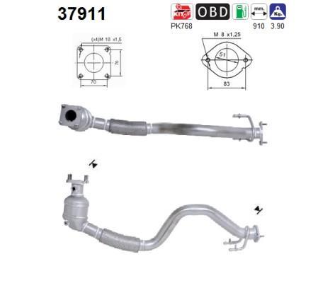 Catalyseur (Pot catalytique) AS 37911