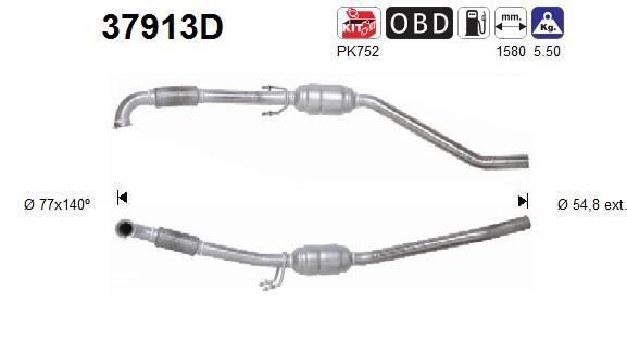 Catalyseur (Pot catalytique) AS ref. 37913D