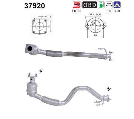Catalyseur (Pot catalytique) AS ref. 37920