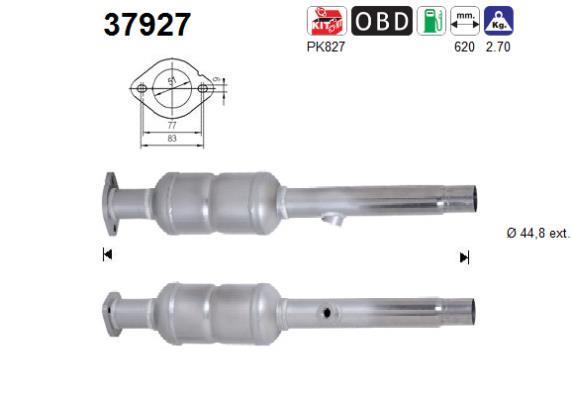 Catalyseur (Pot catalytique) AS ref. 37927