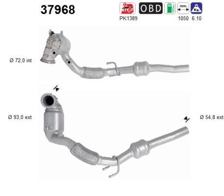 Catalyseur (Pot catalytique) AS ref. 37968