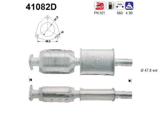 Catalyseur (Pot catalytique) AS ref. 41082D