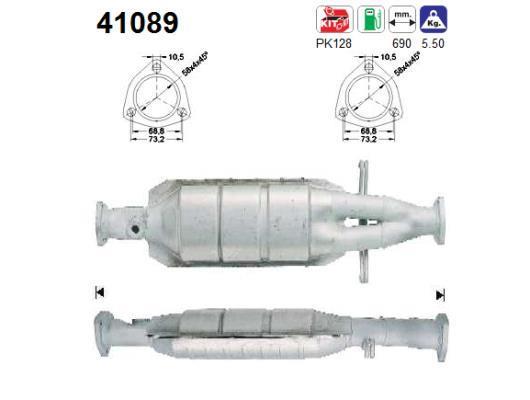 Catalyseur (Pot catalytique) AS ref. 41089