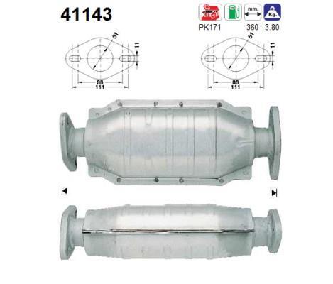 Catalyseur (Pot catalytique) AS ref. 41143