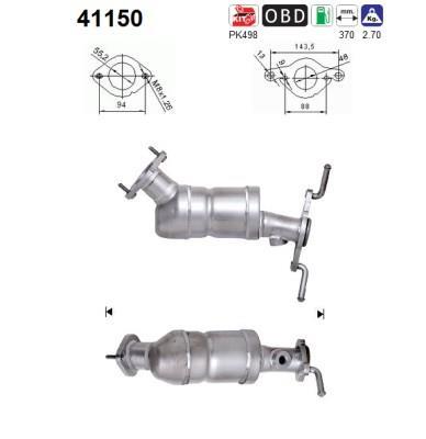 Catalyseur (Pot catalytique) AS ref. 41150