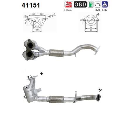 Catalyseur (Pot catalytique) AS 41151