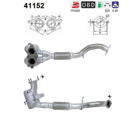 Catalyseur (Pot catalytique) AS 41152
