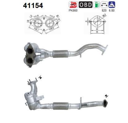 Catalyseur (Pot catalytique) AS ref. 41154