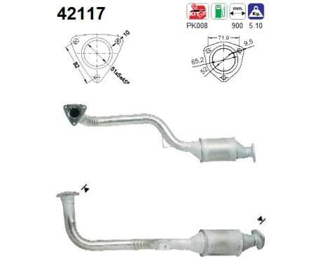 Catalyseur (Pot catalytique) AS ref. 42117