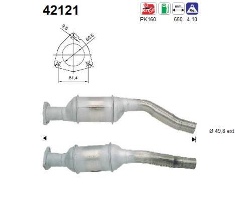 Catalyseur (Pot catalytique) AS 42121