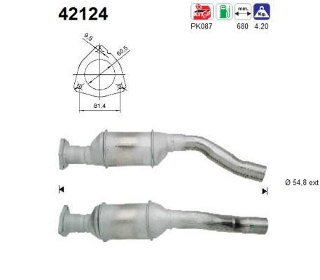 Catalyseur (Pot catalytique) AS ref. 42124