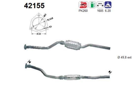 Catalyseur (Pot catalytique) AS ref. 42155