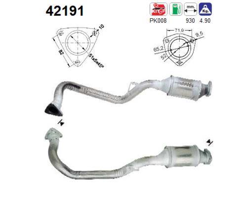 Catalyseur (Pot catalytique) AS ref. 42191
