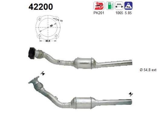 Catalyseur (Pot catalytique) AS 42200