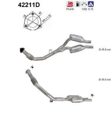 Catalyseur (Pot catalytique) AS ref. 42211D