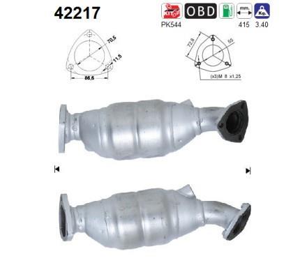 Catalyseur (Pot catalytique) AS ref. 42217