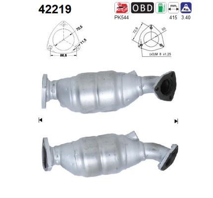 Catalyseur (Pot catalytique) AS ref. 42219