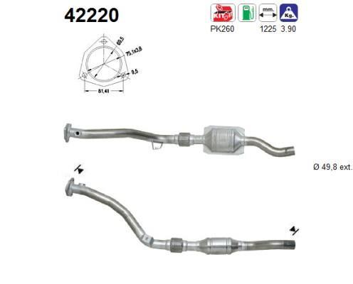 Catalyseur (Pot catalytique) AS 42220