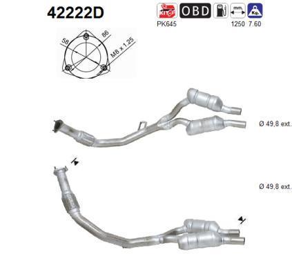 Catalyseur (Pot catalytique) AS ref. 42222D
