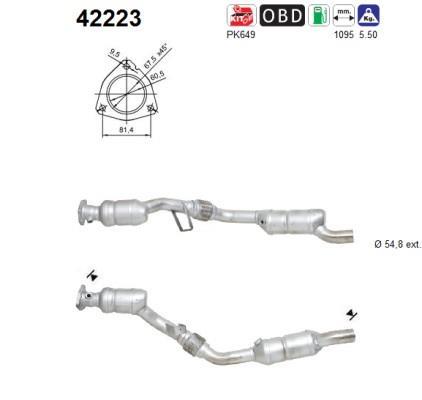 Catalyseur (Pot catalytique) AS ref. 42223