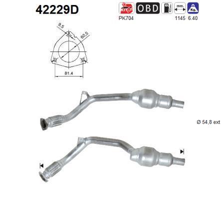Catalyseur (Pot catalytique) AS ref. 42229D