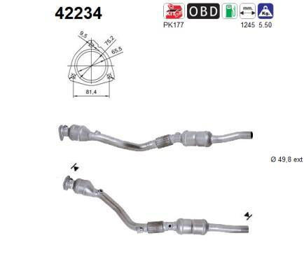 Catalyseur (Pot catalytique) AS ref. 42234