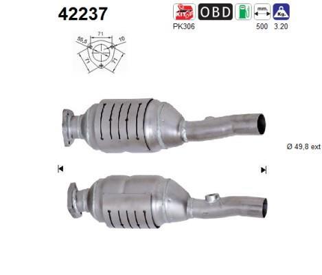 Catalyseur (Pot catalytique) AS ref. 42237