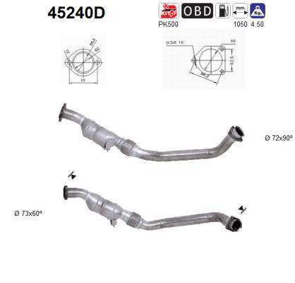Catalyseur (Pot catalytique) AS 45240D
