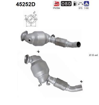 Catalyseur (Pot catalytique) AS 45252D