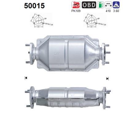 Catalyseur (Pot catalytique) AS ref. 50015