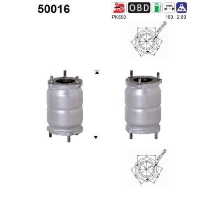 Catalyseur (Pot catalytique) AS ref. 50016