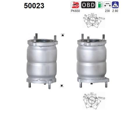 Catalyseur (Pot catalytique) AS ref. 50023